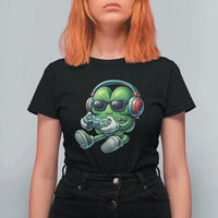 Funny Video Game Shamrock St Patricks Day Gamer T Shirt For Women