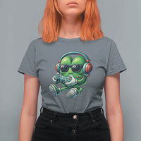 Funny Video Game Shamrock St Patricks Day Gamer T Shirt For Women