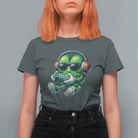 Funny Video Game Shamrock St Patricks Day Gamer T Shirt For Women