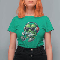 Funny Video Game Shamrock St Patricks Day Gamer T Shirt For Women