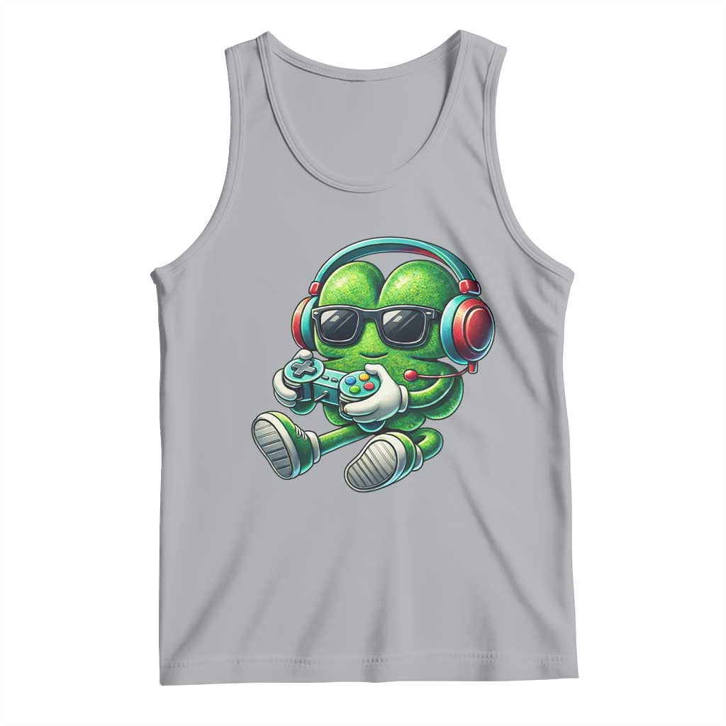 Funny Video Game Shamrock St Patricks Day Gamer Tank Top