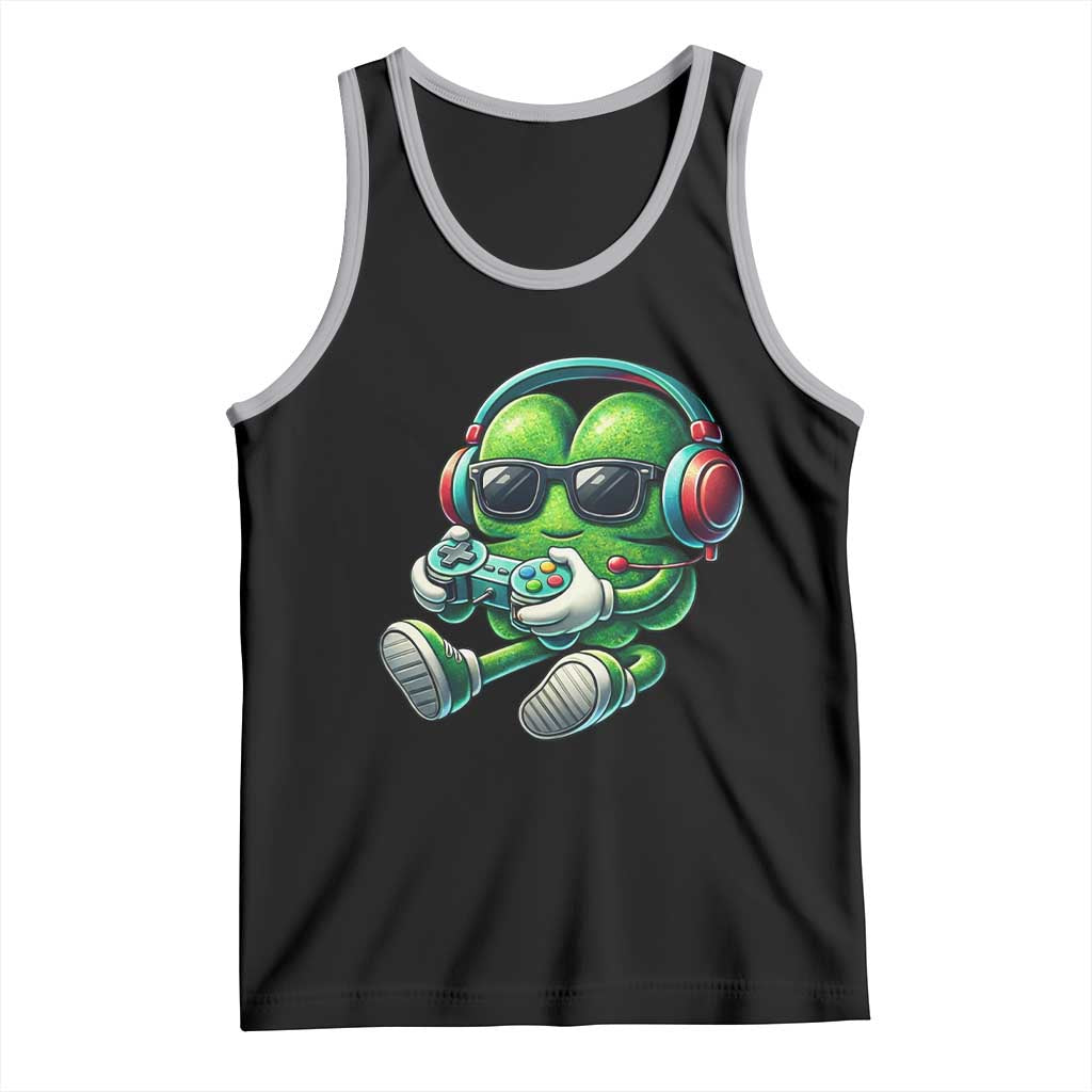 Funny Video Game Shamrock St Patricks Day Gamer Tank Top