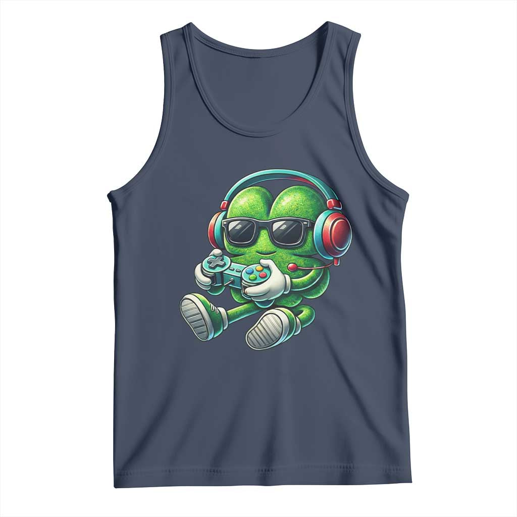 Funny Video Game Shamrock St Patricks Day Gamer Tank Top