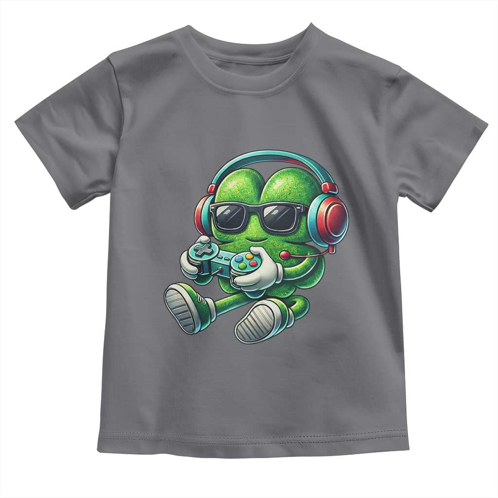 Funny Video Game Shamrock St Patricks Day Gamer Toddler T Shirt