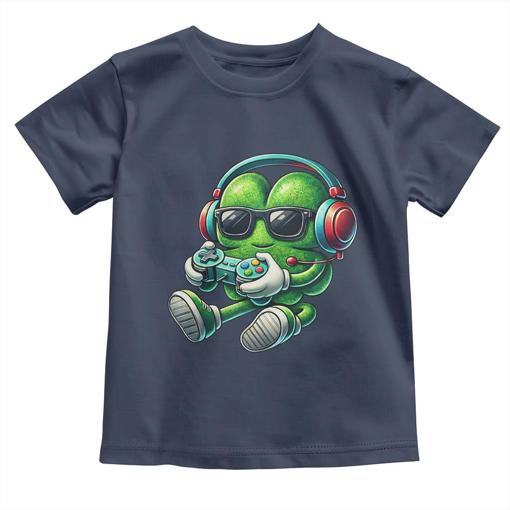 Funny Video Game Shamrock St Patricks Day Gamer Toddler T Shirt