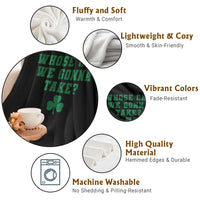 Funny Whose Car We Gonna Take Meme Shamrock Throw Blanket