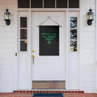 Funny Whose Car We Gonna Take Meme Shamrock Garden Flag