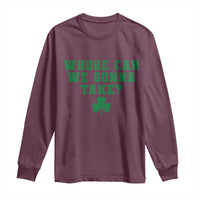 Funny Whose Car We Gonna Take Meme Shamrock Long Sleeve Shirt