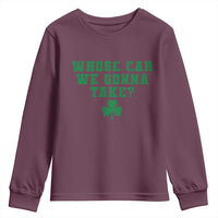 Funny Whose Car We Gonna Take Meme Shamrock Youth Sweatshirt