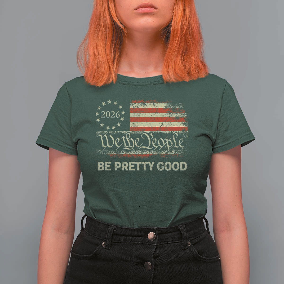 Be Pretti Good T Shirt For Women Human Rights Protest Vintage Betsy Ross Flag