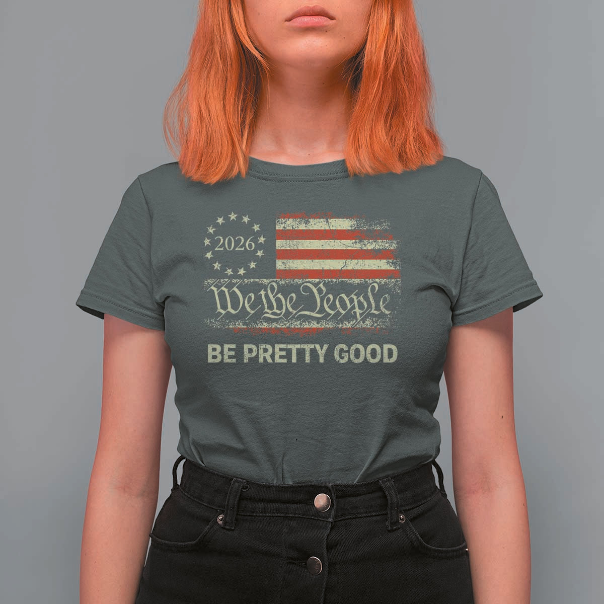 Be Pretti Good T Shirt For Women Human Rights Protest Vintage Betsy Ross Flag