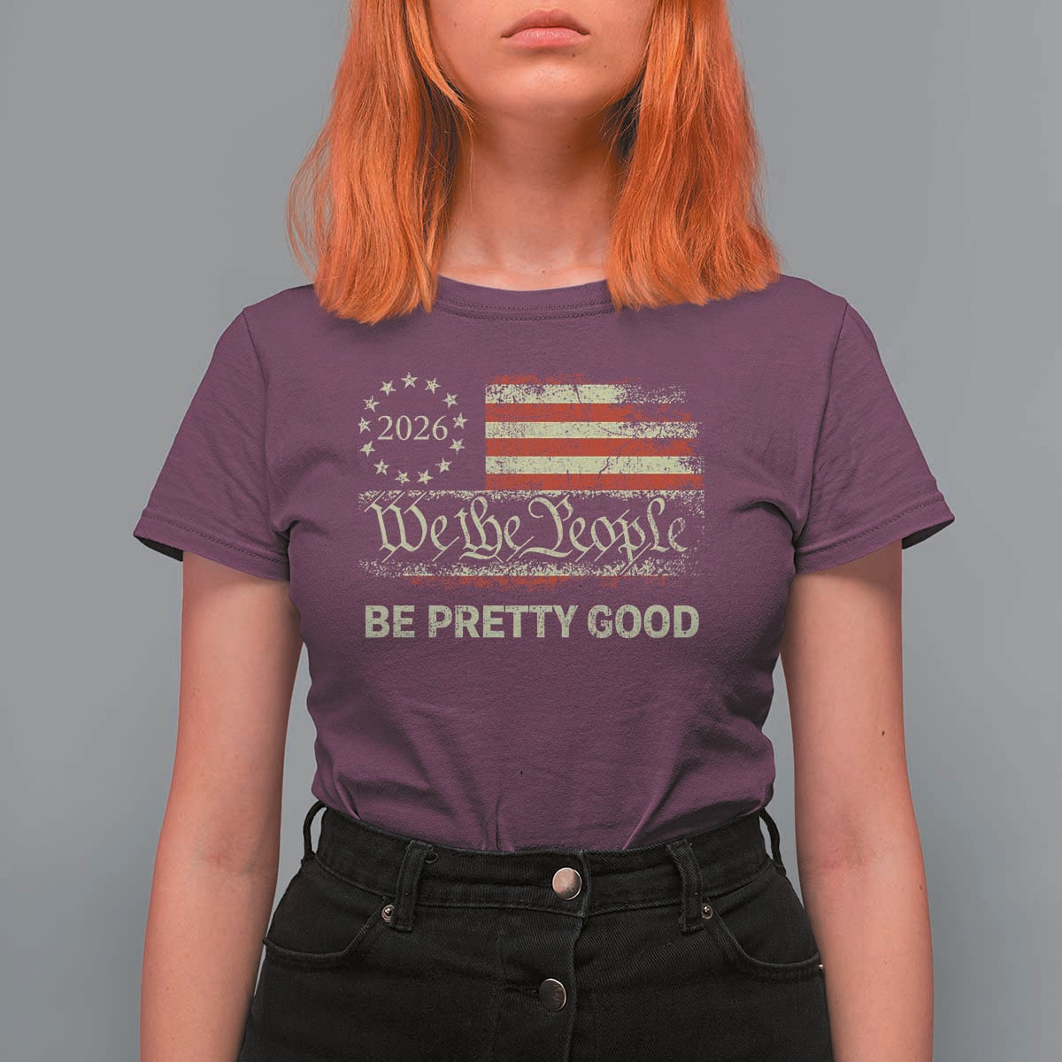 Be Pretti Good T Shirt For Women Human Rights Protest Vintage Betsy Ross Flag