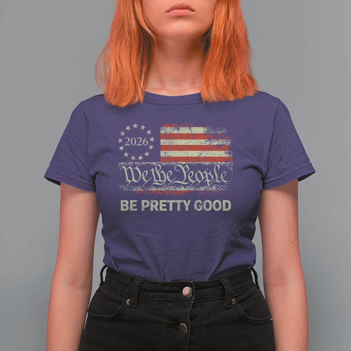 Be Pretti Good T Shirt For Women Human Rights Protest Vintage Betsy Ross Flag