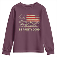 Be Pretti Good Youth Sweatshirt Human Rights Protest Vintage Betsy Ross Flag