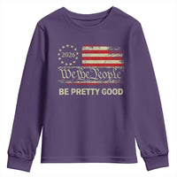 Be Pretti Good Youth Sweatshirt Human Rights Protest Vintage Betsy Ross Flag