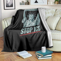 Be Pretti Good Stop Ice Throw Blanket Statue Of Liberty Minneapolis Protest