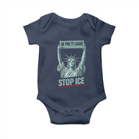 Be Pretti Good Stop Ice Baby Onesie Statue Of Liberty Minneapolis Protest