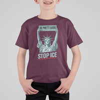 Be Pretti Good Stop Ice T Shirt For Kid Statue Of Liberty Minneapolis Protest