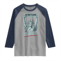 Be Pretti Good Stop Ice Raglan Shirt Statue Of Liberty Minneapolis Protest