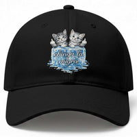 Chinga La Migra Baseball Cap Cute Cat Melting Ice Pro Immigrant