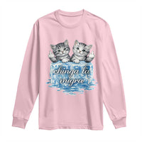 Chinga La Migra Long Sleeve Shirt Cute Cat Melting Ice Pro Immigrant