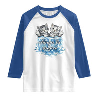 Chinga La Migra Raglan Shirt Cute Cat Melting Ice Pro Immigrant