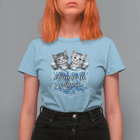 Chinga La Migra T Shirt For Women Cute Cat Melting Ice Pro Immigrant