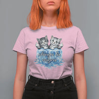Chinga La Migra T Shirt For Women Cute Cat Melting Ice Pro Immigrant