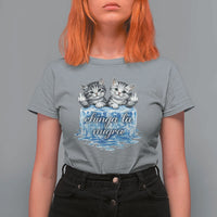 Chinga La Migra T Shirt For Women Cute Cat Melting Ice Pro Immigrant