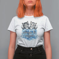 Chinga La Migra T Shirt For Women Cute Cat Melting Ice Pro Immigrant