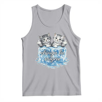 Chinga La Migra Tank Top Cute Cat Melting Ice Pro Immigrant