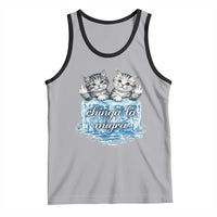 Chinga La Migra Tank Top Cute Cat Melting Ice Pro Immigrant