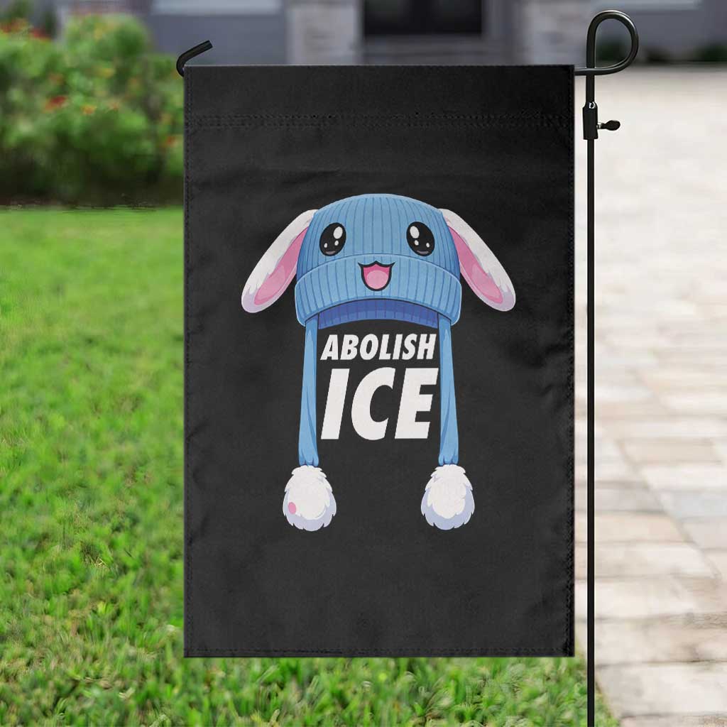 Abolish Ice Garden Flag Blue Bunny Hat Pro Immigrant Resist Minnesota