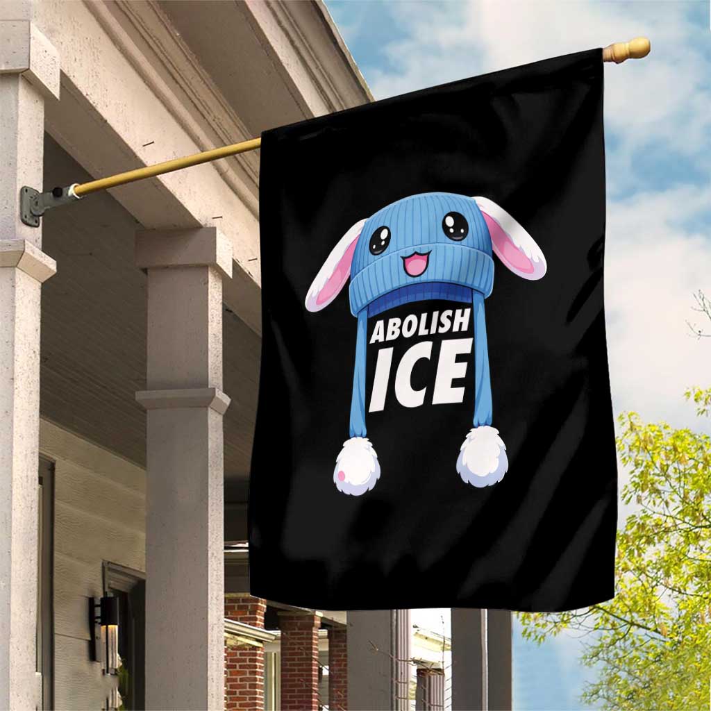 Abolish Ice Garden Flag Blue Bunny Hat Pro Immigrant Resist Minnesota