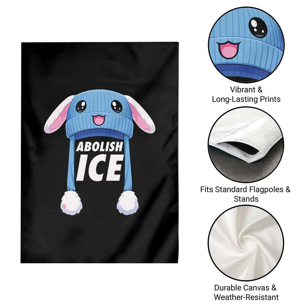 Abolish Ice Garden Flag Blue Bunny Hat Pro Immigrant Resist Minnesota