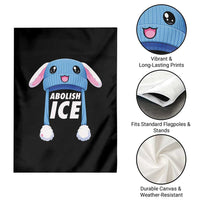Abolish Ice Garden Flag Blue Bunny Hat Pro Immigrant Resist Minnesota