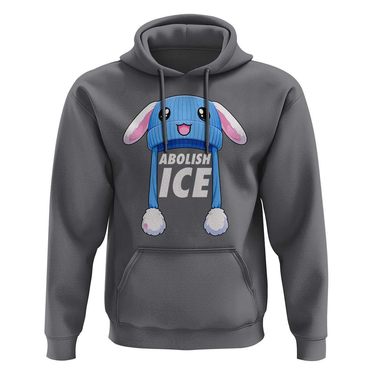 Abolish Ice Hoodie Blue Bunny Hat Pro Immigrant Resist Minnesota