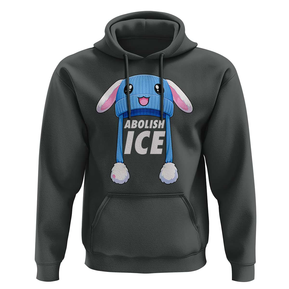 Abolish Ice Hoodie Blue Bunny Hat Pro Immigrant Resist Minnesota