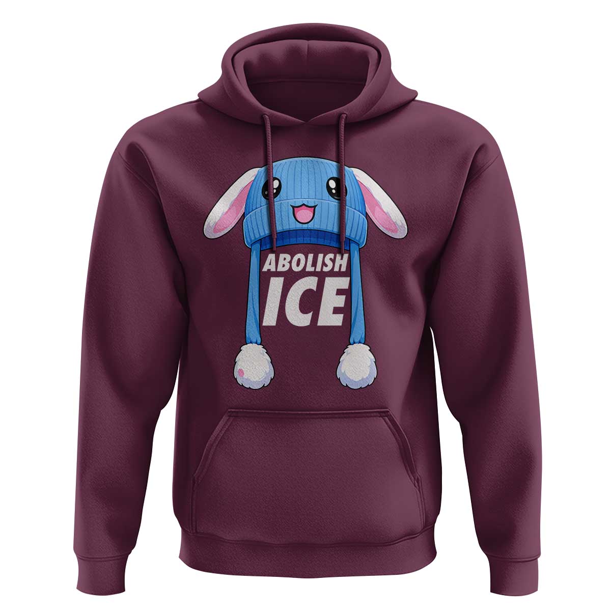 Abolish Ice Hoodie Blue Bunny Hat Pro Immigrant Resist Minnesota