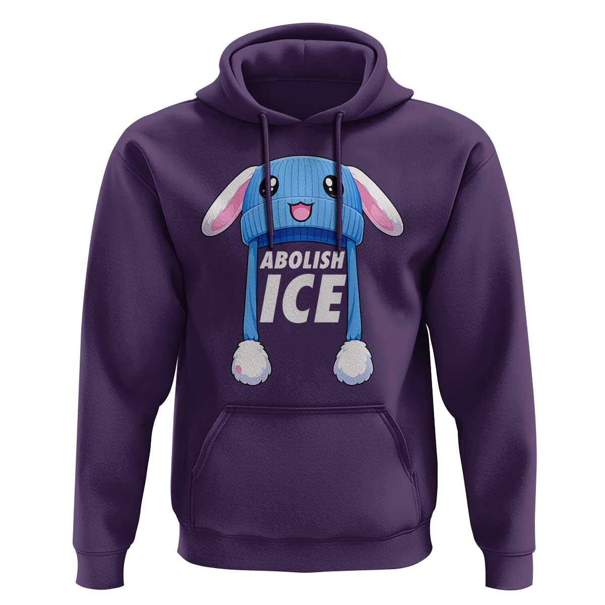 Abolish Ice Hoodie Blue Bunny Hat Pro Immigrant Resist Minnesota