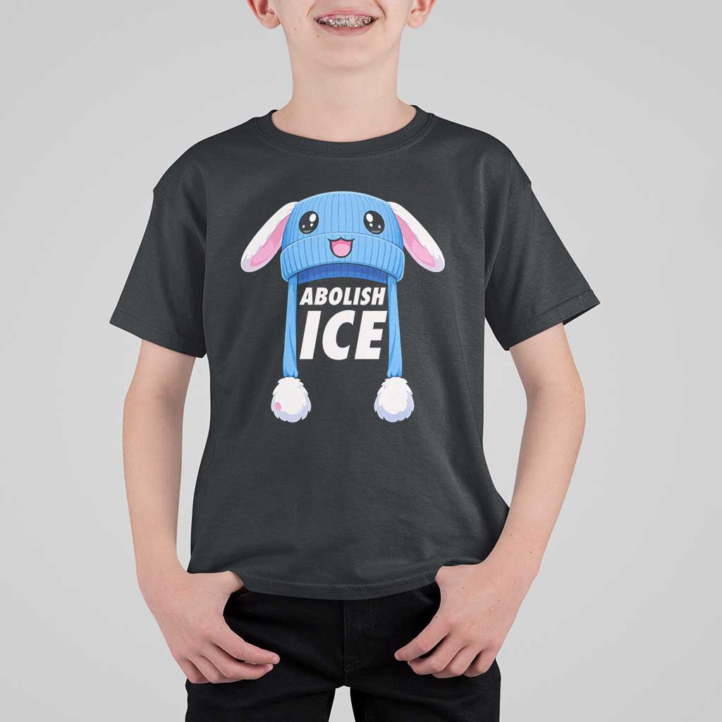 Abolish Ice T Shirt For Kid Blue Bunny Hat Pro Immigrant Resist Minnesota