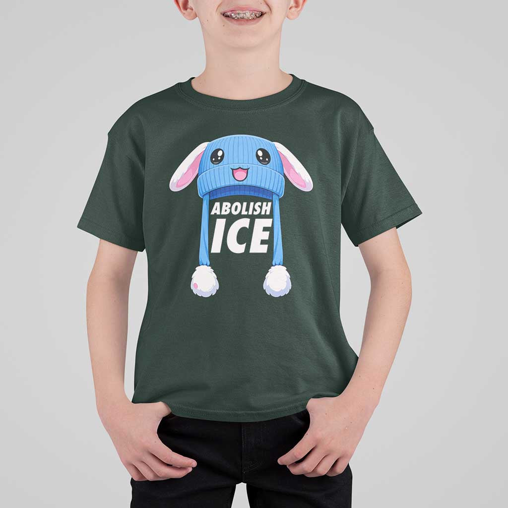 Abolish Ice T Shirt For Kid Blue Bunny Hat Pro Immigrant Resist Minnesota