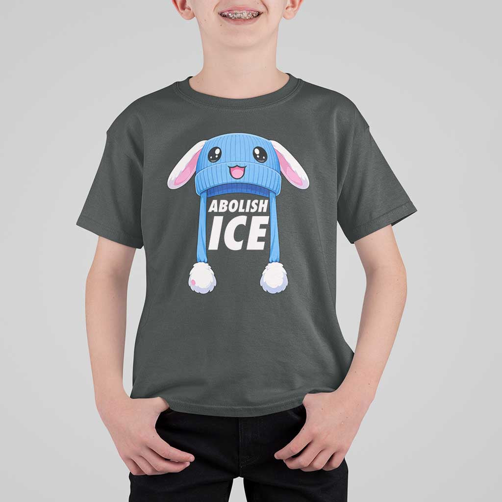 Abolish Ice T Shirt For Kid Blue Bunny Hat Pro Immigrant Resist Minnesota