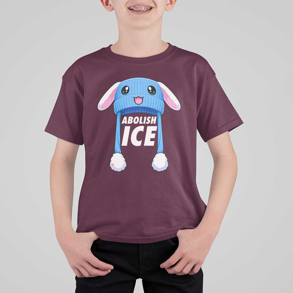Abolish Ice T Shirt For Kid Blue Bunny Hat Pro Immigrant Resist Minnesota
