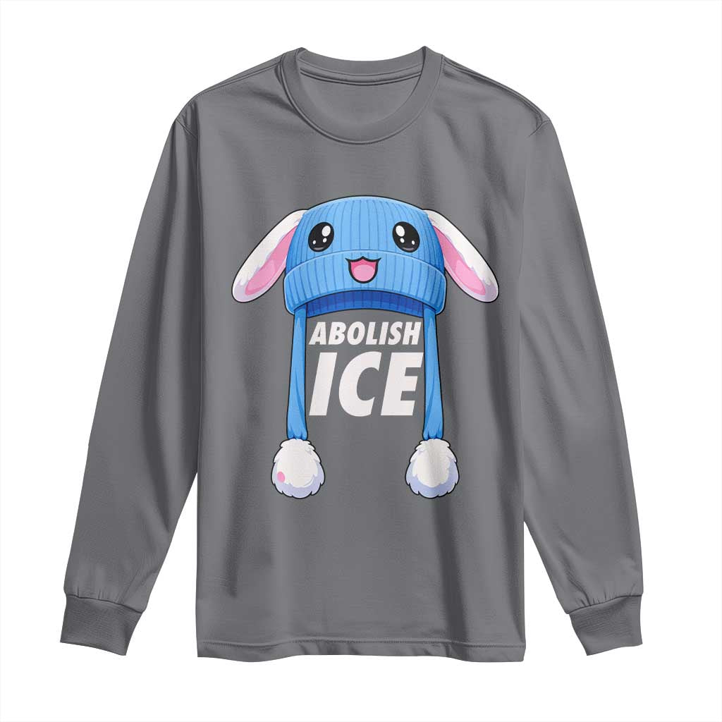 Abolish Ice Long Sleeve Shirt Blue Bunny Hat Pro Immigrant Resist Minnesota