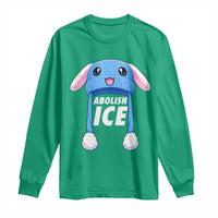 Abolish Ice Long Sleeve Shirt Blue Bunny Hat Pro Immigrant Resist Minnesota