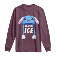 Abolish Ice Long Sleeve Shirt Blue Bunny Hat Pro Immigrant Resist Minnesota