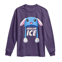 Abolish Ice Long Sleeve Shirt Blue Bunny Hat Pro Immigrant Resist Minnesota