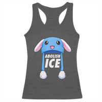 Abolish Ice Racerback Tank Top Blue Bunny Hat Pro Immigrant Resist Minnesota