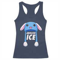Abolish Ice Racerback Tank Top Blue Bunny Hat Pro Immigrant Resist Minnesota